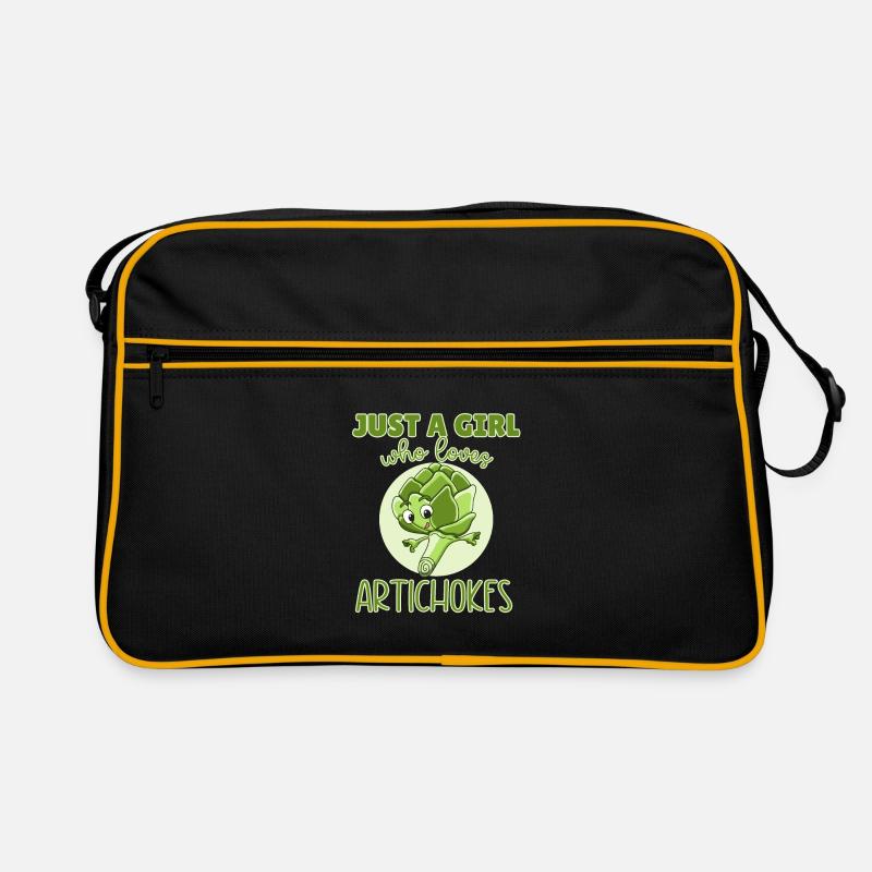 Artischocke Retro Tasche