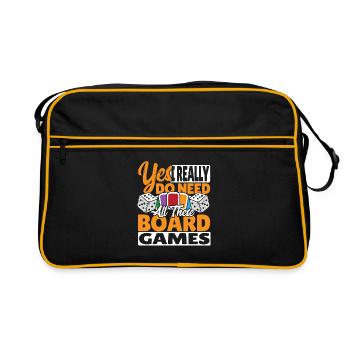 Board Games Game Board Gift - Retro Bag - black/gold - Front