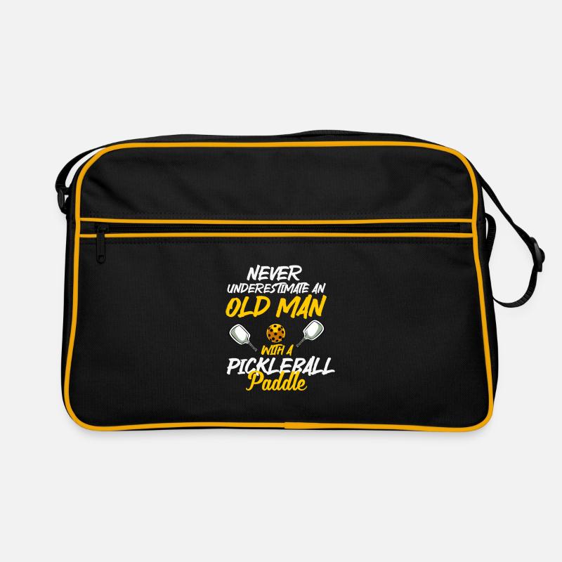 Federball - Retro Tasche - Schwarz/Gold