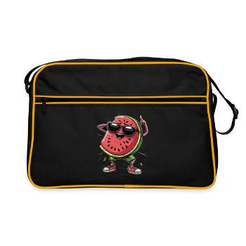 Watermelon - Retro Bag - black/gold - Front