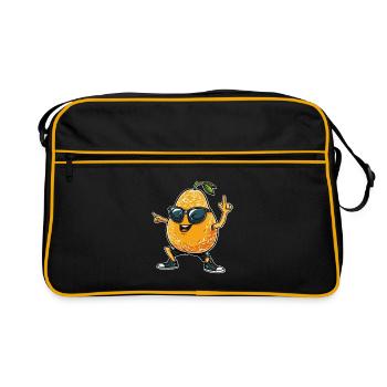 Dabbing de cantaloup - Sac Retro - noir/or - Devant