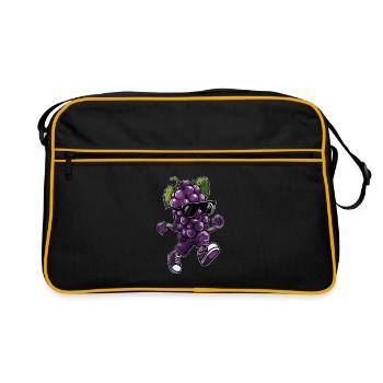 Raisin - Sac Retro - noir/or - Devant