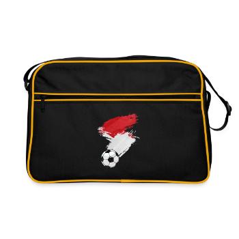 Monaco Soccer Soccer Flag - Retro Bag - black/gold - Front