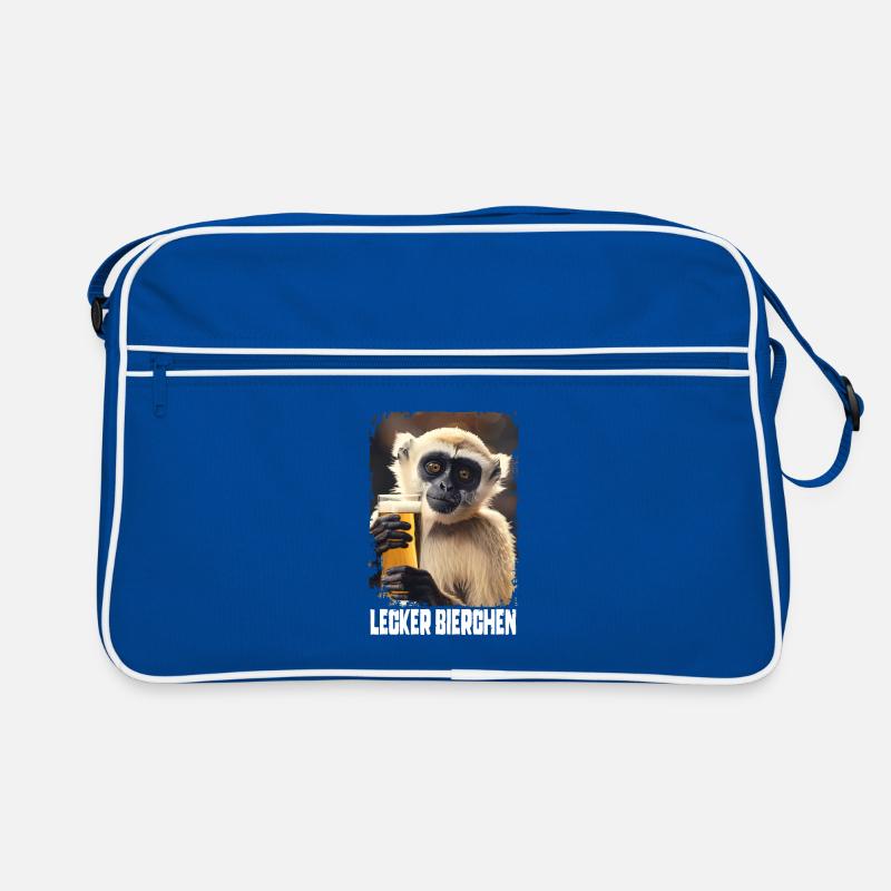 Lecker Bierchen Gibbon Retro Tasche