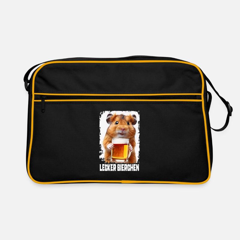 Hamster à la bière délicieuse Sac Retro
