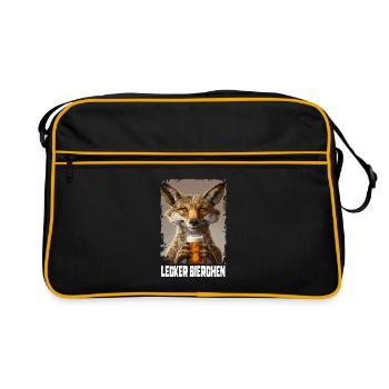 Yummy Beer Jackal - Retro Bag - black/gold - Front