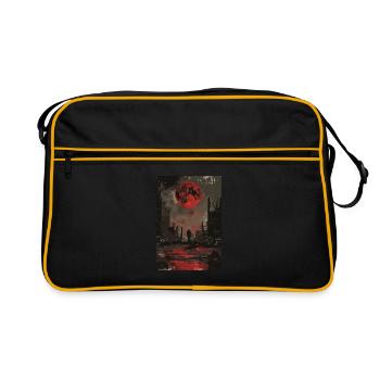 Die Zehn der Kelche Tarot - Retro Tasche - Schwarz/Gold - Vorne