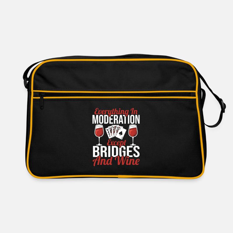 Cadeau de jeu de cartes de bridge Sac Retro