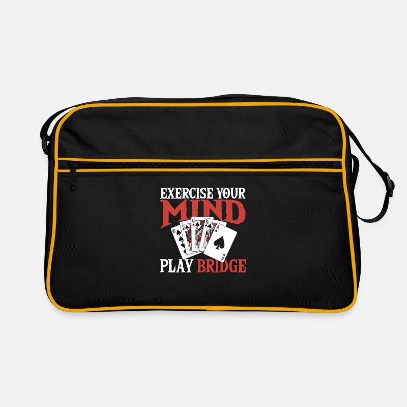 Cadeau de jeu de cartes de bridge Sac Retro