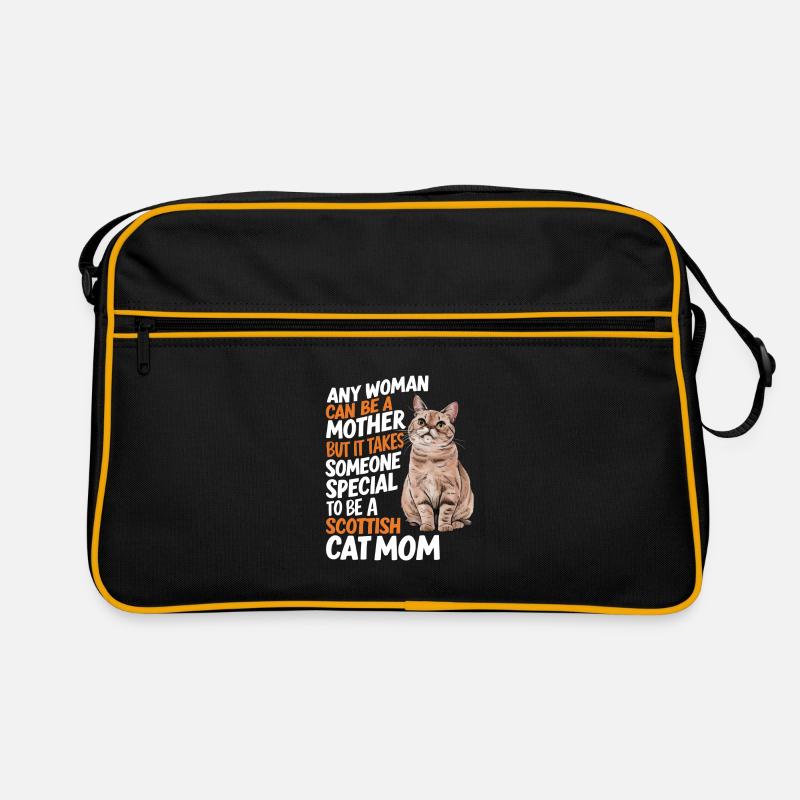 Katze Scottish Fold Geschenk Retro Tasche