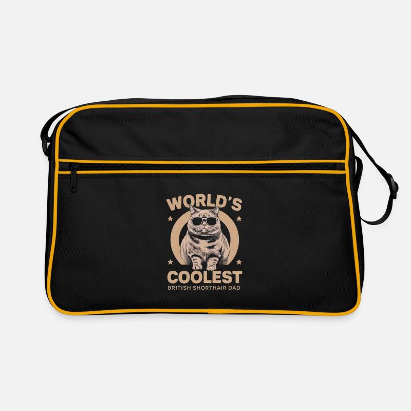 Katze Britisch Kurzhaar Geschenk Retro Tasche