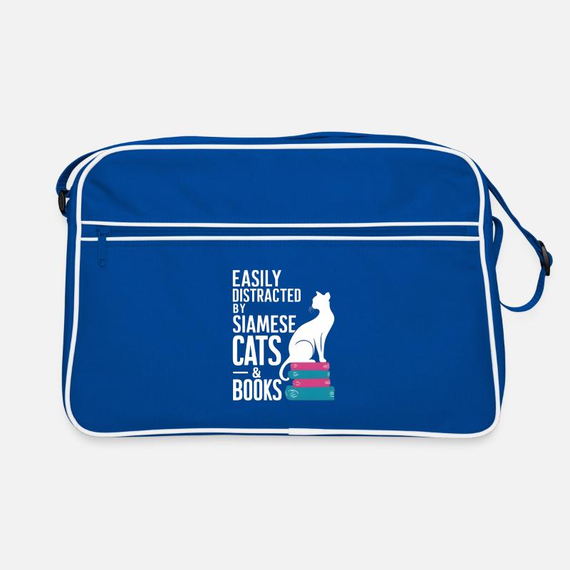 Katze Siamkatze Geschenk Retro Tasche