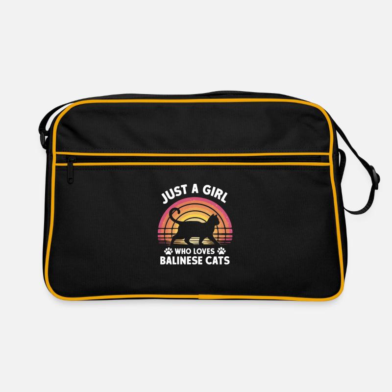 Katze Balinesische Geschenk Retro Tasche