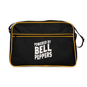 Paprika Geschenk - Retro Tasche - Schwarz/Gold - Vorne