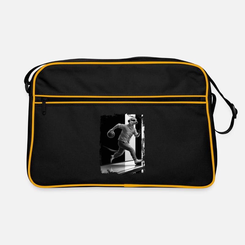 Erdmännchen spielt Bowling Geschenk Retro Tasche