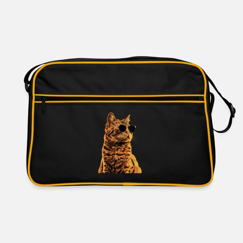Sonnenbrille mit Somali-Katze Geschenk Retro Tasche