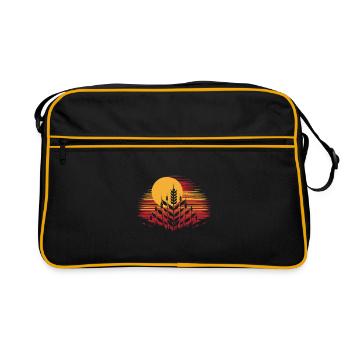 Weizen - Retro Tasche - Schwarz/Gold - Vorne