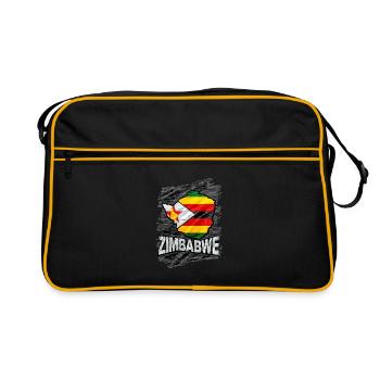 Zimbabwe - Retro Bag - black/gold - Front