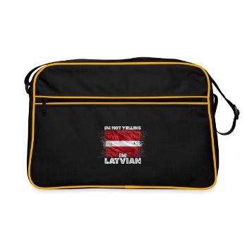 Latvia - Retro Bag - black/gold - Front
