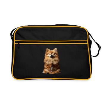 Dwarf spitz - Retro Bag - black/gold - Front
