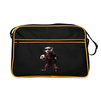 Ferret - Retro Bag - black/gold - Front