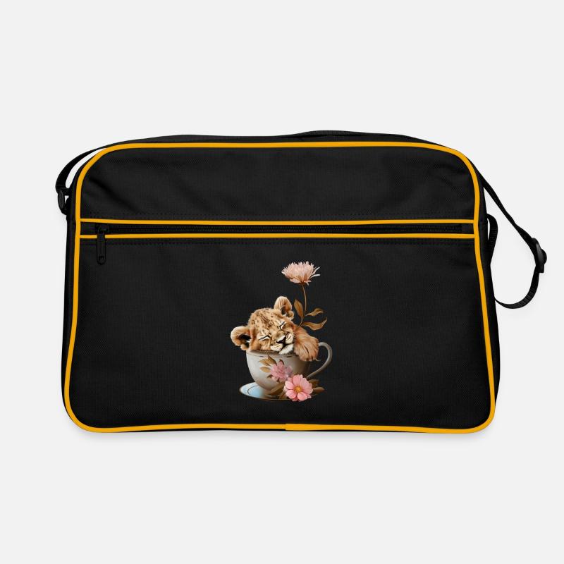 Lion - Sac Retro - noir/or