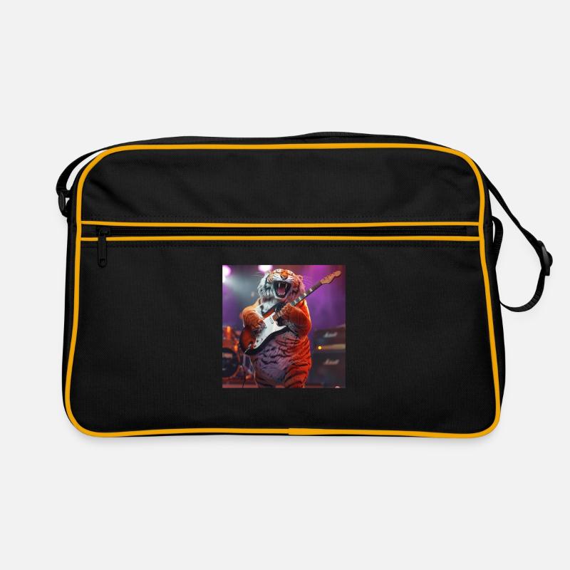 Tiger - Retro Tasche - Schwarz/Gold