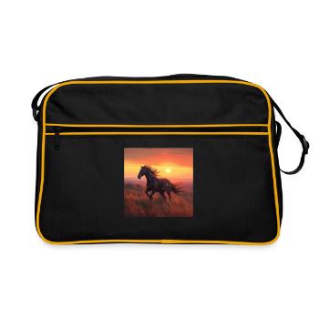 Cheval - Sac Retro - noir/or - Devant