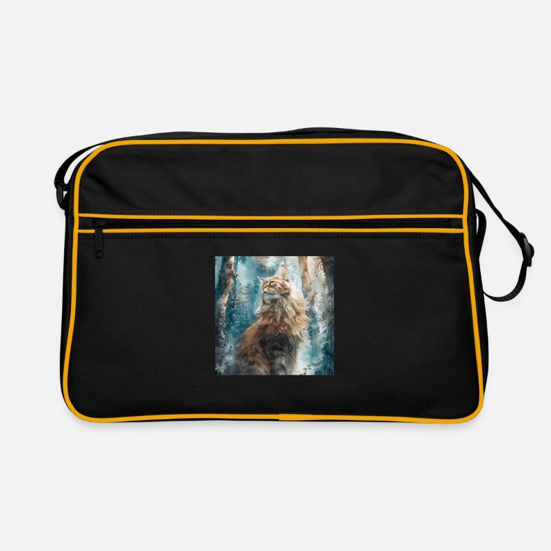 Katze Retro Tasche