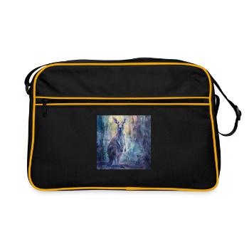Kangourou - Sac Retro - noir/or - Devant