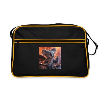 Koala - Sac Retro - noir/or - Devant
