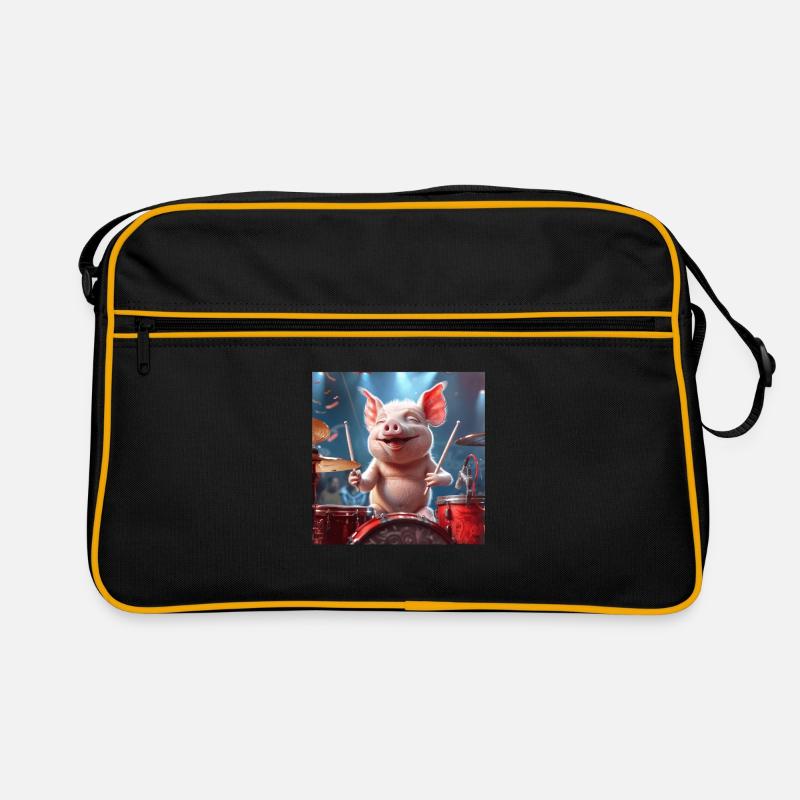 Schwein Retro Tasche