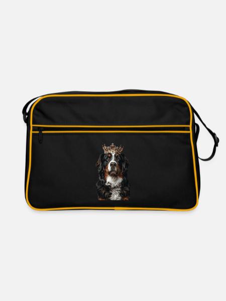 Bouvier bernois - Sac Retro - noir/or - Devant