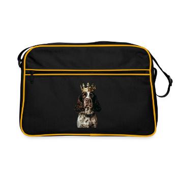 English Springer Spaniel - Retro Bag - black/gold - Front