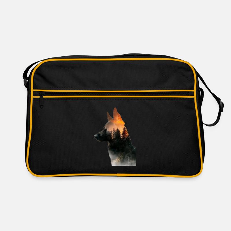 Deutscher Schäferhund Retro Tasche