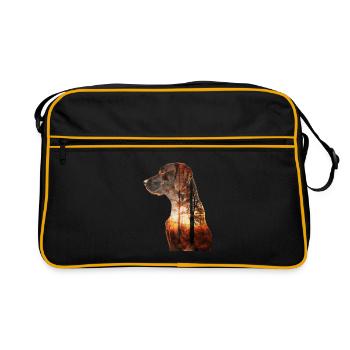 Vizsla - Retro Bag - black/gold - Front