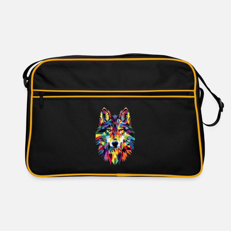 Loup - Sac Retro - noir/or