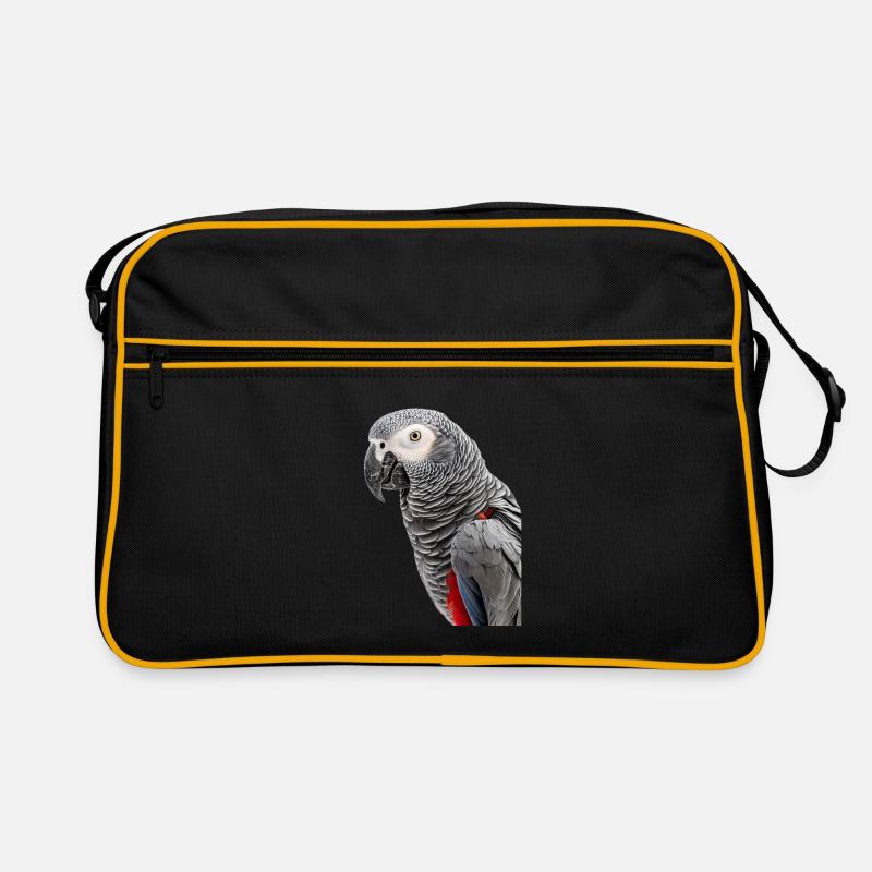 African Grey Retro Bag