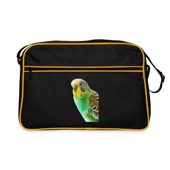 Perruche ondulée - Sac Retro - noir/or - Devant