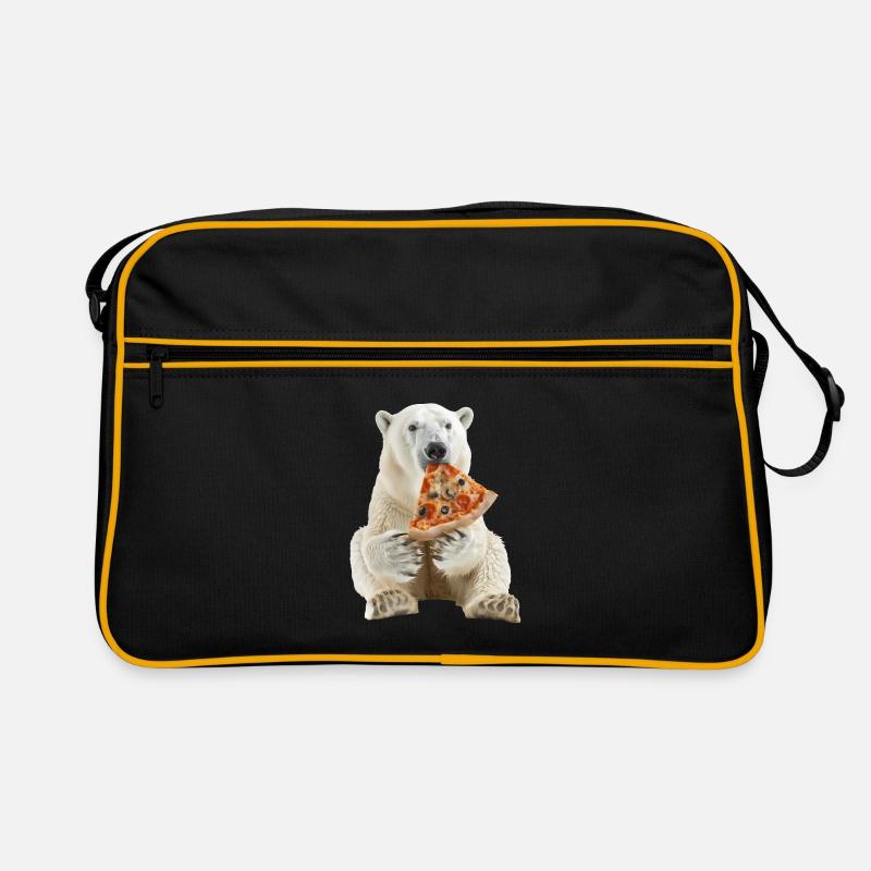 Eisbär - Retro Tasche - Schwarz/Gold