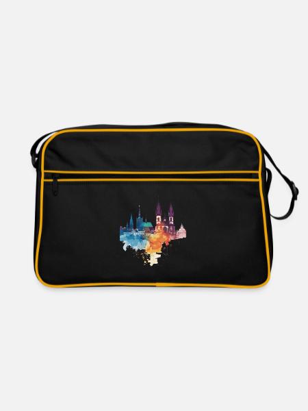 Elk - Retro Bag - black/gold - Front