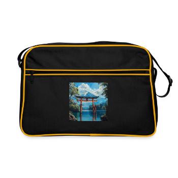 Japon - Sac Retro - noir/or - Devant