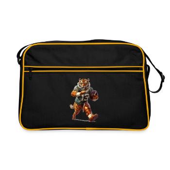 Tiger Football - Sac Retro - noir/or - Devant