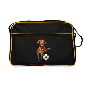 Vizsla - Retro Bag - black/gold - Front