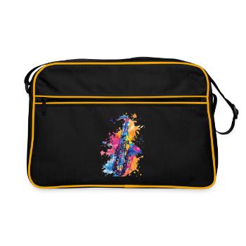 Saxophone - Sac Retro - noir/or - Devant