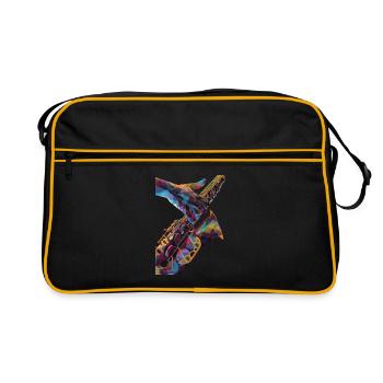 Saxophone - Sac Retro - noir/or - Devant