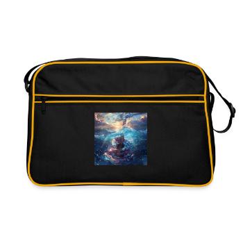 Gitarre - Retro Tasche - Schwarz/Gold - Vorne