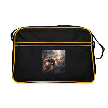 Ukulele - Retro Tasche - Schwarz/Gold - Vorne