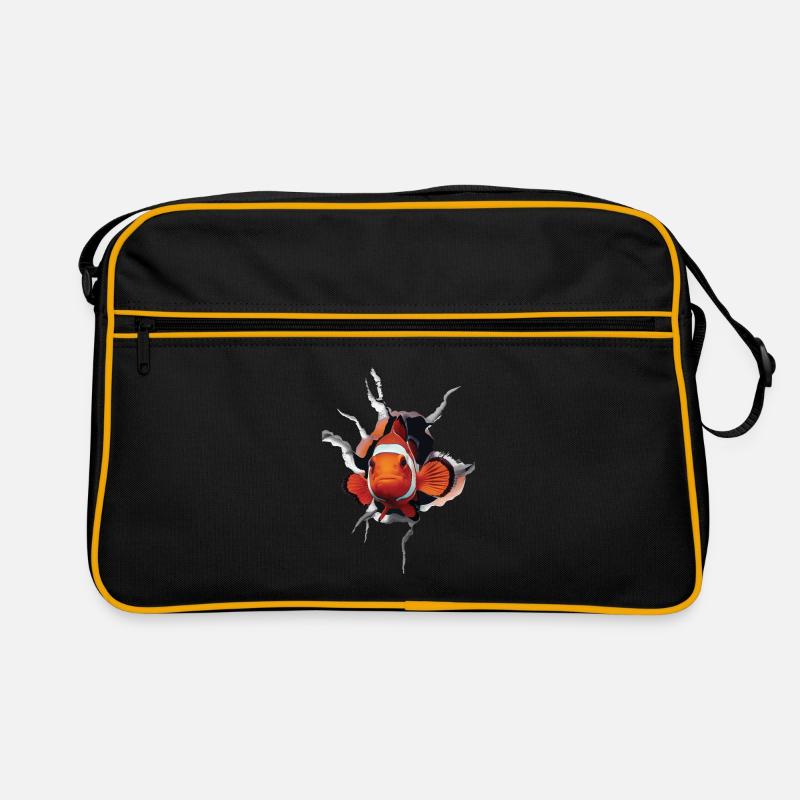 Clownfisch Retro Tasche