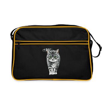 Amerikanisch Kurzhaar - Retro Tasche - Schwarz/Gold - Vorne